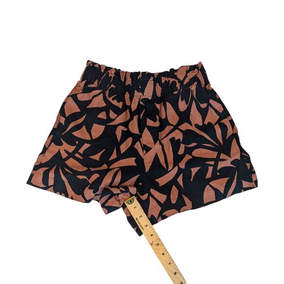 A New Day High-Rise Linen Pull-On Black/Brown Shorts Women’s Small - Picture 8 of 10
